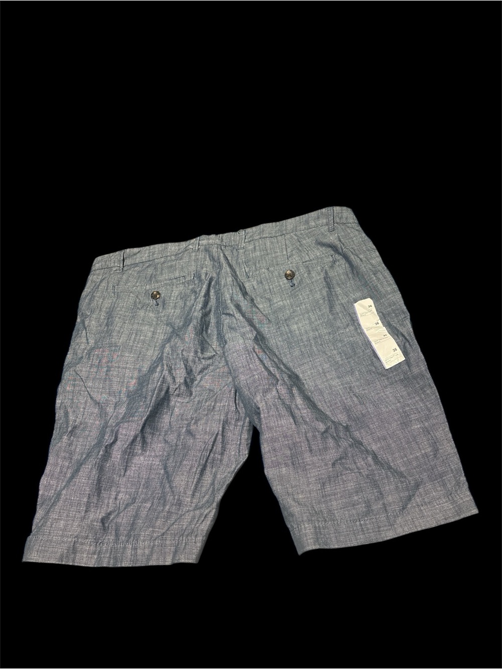 Goodfellow & Co Light Blue The Linden cotton shorts Chambray Flat Front Shorts